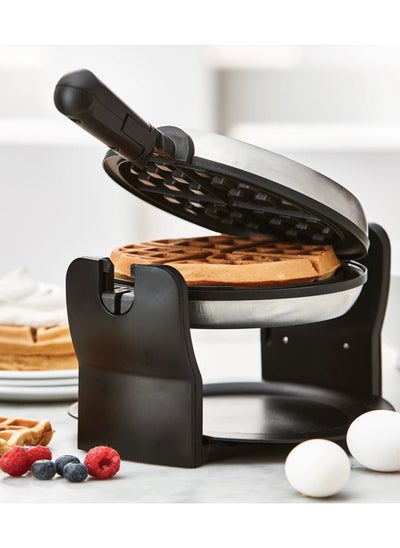 اشتري West Bend Rotary Waffle Maker 1080W, Black and Silver في السعودية