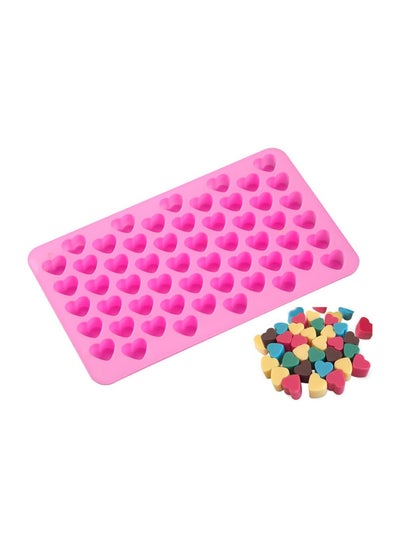 Buy 55 Holes Love Heart Shaped Cake Mold, Non-stick Silicone Chocolate Mold for Love Jelly Soap Cube Chocolate Candy Tray Melts Gummy DIY Stackable in Saudi Arabia