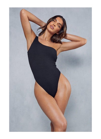 Buy Crinkle One Shoulder Swimsuit in UAE