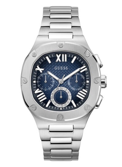 Buy GUESS Mens Silver Tone Multi-function Watch GW0572G1 in Saudi Arabia