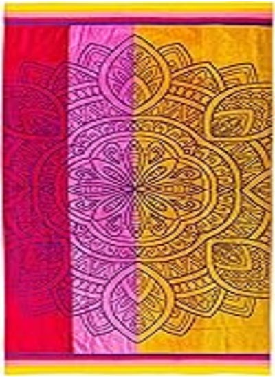 اشتري Signoola Beach Towel 90 x 170 cm, Bloom Flowers 100% cotton. في مصر