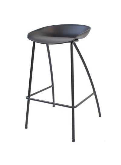 Buy Fancy Counter Height Bar Stool Black in UAE