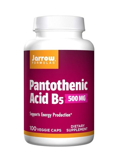 Buy Pantothenic Acid B5 500 mg Essential B Vitamin Energy & Metabolism Support 100'S in UAE