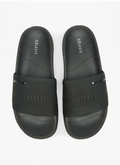 اشتري Womens Textured Slides في الامارات