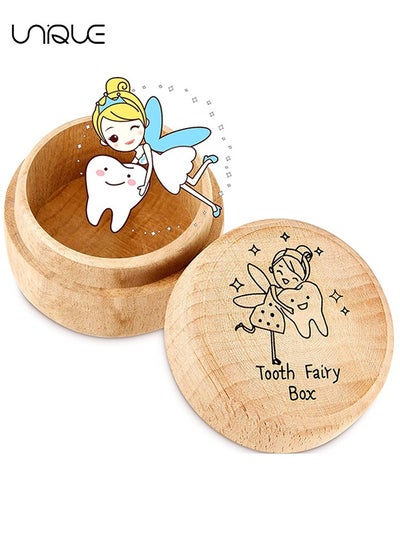 Buy Tooth Fairy Box for Boys and Girls Wooden Baby Teeth Fairy Holder for Kids Tooth Storage and Saver Box Tooth Fairy Keepsake Organizer for Lost Teeth Baby Shower Birthday Gift in UAE