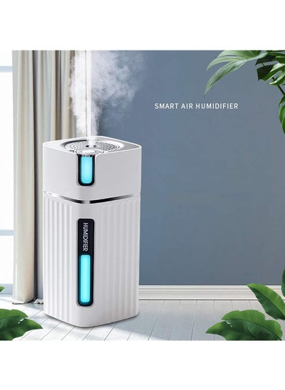 اشتري Humidifier for Smart Air Humidifier with Color LED Light for Office Car Bedroom white في الامارات