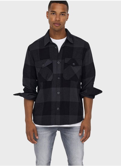 Buy Checked Regular Fit Shirt in UAE