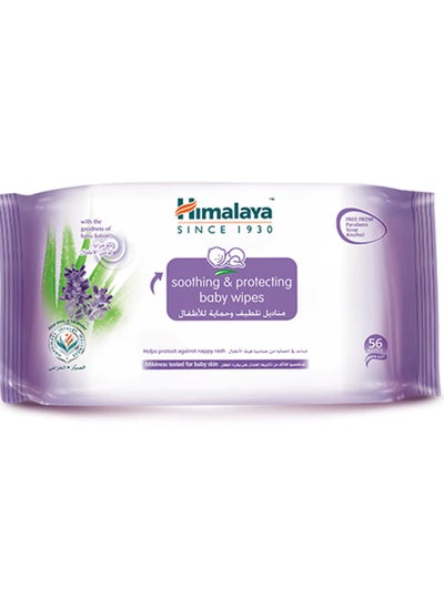 Buy BABY WIPES SOOTHING & PROTECTING 56'S in UAE