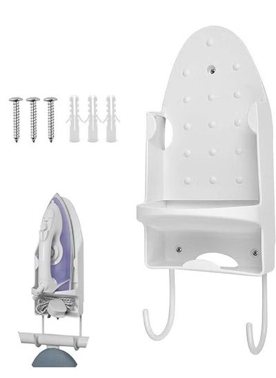 Buy Wall Mount Ironing Board Holder with Removable Hooks, Heat Resistant Storage Organizer in Saudi Arabia