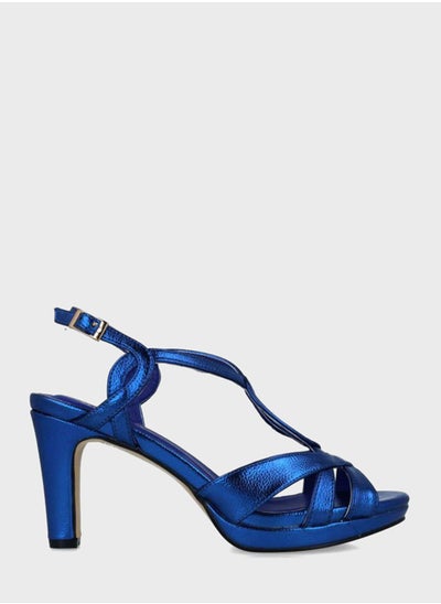 اشتري Ankle Strap Mid Heel Sandals في السعودية