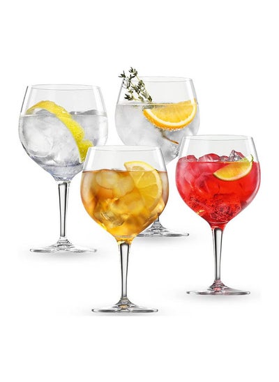 Buy 4-Piece Royal Leerdam Gin And Tonic Cocktail Glass Set 650ml in UAE