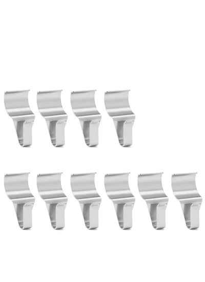 Buy 10 Pack Vinyl Siding Hooks, Heavy Duty Stainless Steel Low Profile No-Hole Hanger Hooks in UAE