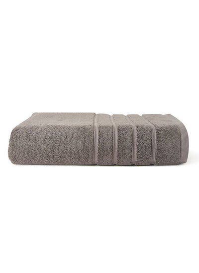 اشتري Vision -Bath Sheet 640 GSM 100% Cotton Terry 80x160 cm Luxury Feel Soft & Fluffy Super Absorbent -Quick Dry -Light Grey في الامارات