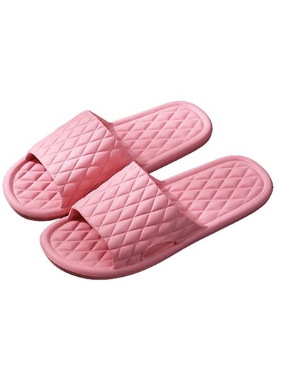 Buy Bathroom Slippers Anti-slip, Shower Slippers Indoor Slippers Soft Light Weight Flat Sandals Slippers for Indoor Outdoor Size 38-39 Pink in UAE