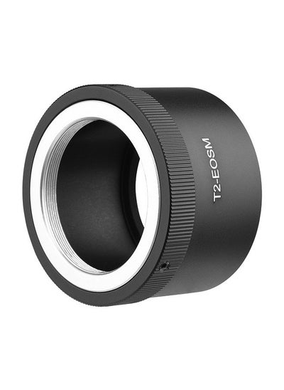 Buy Manual Lens Mount Adapter Ring Aluminum Alloy for T2-Mount Lens to Canon EOS M1/M2/M3/M5/M6/M6 Mark II/M10/M50/M100/M200 EF-M Mount Mirrorless Camera in UAE