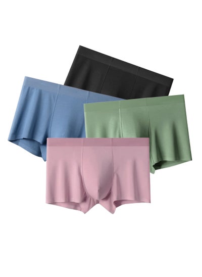 Buy 4 Pieces Mens Tagless Boxer Briefs in UAE