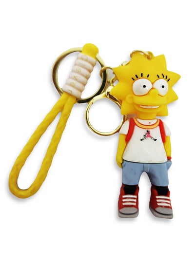 Buy Keychain Simpsons Cartoon Character 3D Silicone Charm Keychain in Egypt