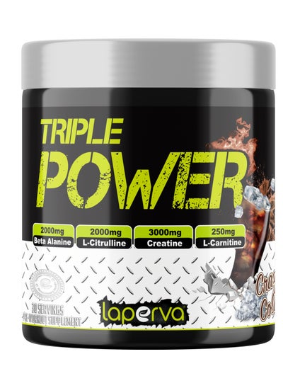 Buy Laperva Triple Power Pre-Workout Crazy Cola-(300gm)30 Servings in Saudi Arabia