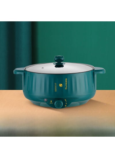 Buy Multi-Function Dormitory Electric Pot Retro Green (without steamer) color box packaging rude in UAE