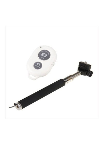 Buy Monopod Selfie Stick With Bluetooth Remote Shutter Black in Saudi Arabia