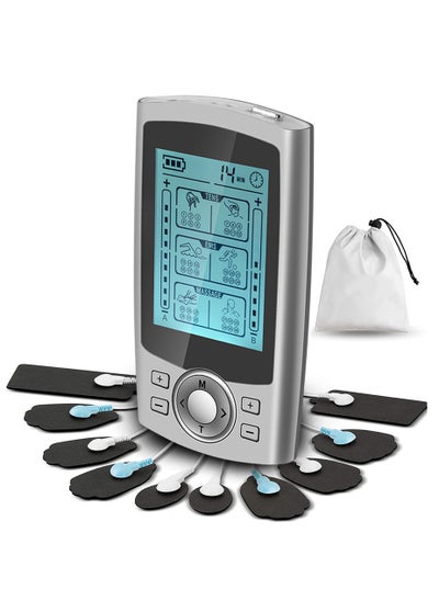 اشتري Tens Unit Muscle Stimulator for Back Pain Relief, 36 Modes Digital Electrical Full Body Massager, Pulse Stimulator Pads, Muscle Stimulator Pain Fatigue Relief For women and Men في السعودية