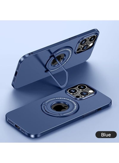 Buy Luxury Magnetic Case For iPhone 14 Pro Max With Mobile Phone Holder Hide Stand Hard Cover in Saudi Arabia