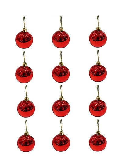 اشتري 12 Pieces Christmas Baubles Decoration في مصر