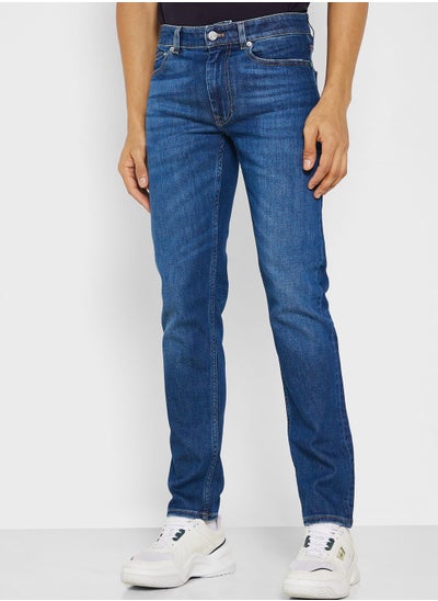 Buy Mid Wash Slim Fit Jeans in Saudi Arabia