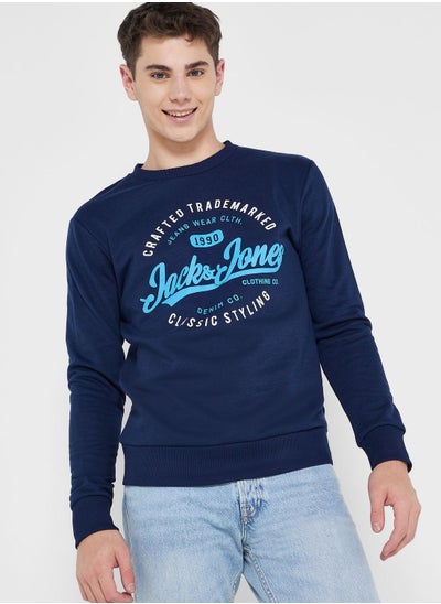 Buy Logo Crew Neck Sweatshirt in UAE