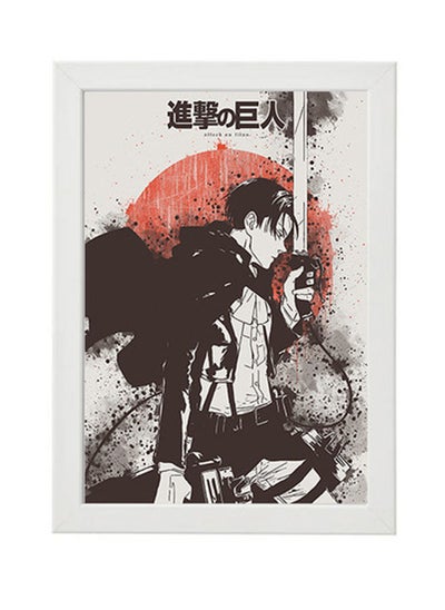 اشتري Attack On Titan Levi Ackerman Digitial Wall Art Poster Frame في مصر