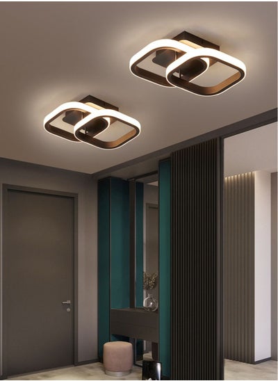 Buy LED Hallway Access Ceiling Light Balcony Aisle Light Home Foyer Kitchen Ceiling Light Black in UAE