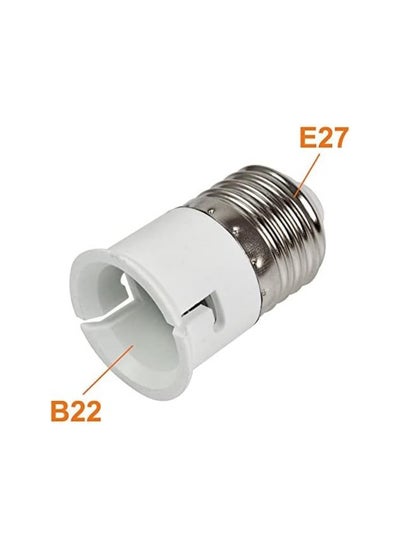 اشتري KNP E27 to B22 Bulb Holder Pack of 10 Provides a Practical Solution for Adapting E27 Base Bulbs to B22 Sockets. في الامارات