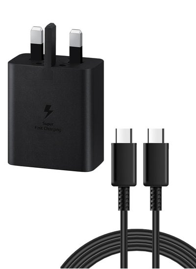 Buy 45W USB C Super Fast Charging Charger with 1 m Cable - Compatible with S24 S23 S22 S21 S20 Ultra, S24+ S23+ S22+ S21+, A53, A15, A 55, A54 - Type C Power Adapter, in Saudi Arabia