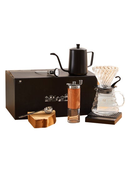 Buy 8-Piece Coffee Set Drip Household Coffee Maker Set with Gift Box in Saudi Arabia