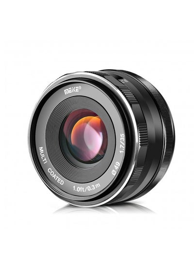 Buy Meike 35Mm F1.7 Manual Focus Prime Lens For Micro 4/3 Mft M4/3 Compatible With Olympus And Panasonic Mirrorless Cameras Gh4 Gh5 Gh6 Om-1 in UAE