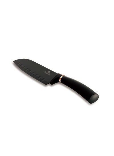 اشتري Stainless Steel Santoku Knife 17.5 cm, Black- Rose Gold في الامارات