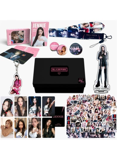 Buy Blackpink JENNIE Box Set With Lomo Cards, Acrylic Stand, Hand Account Tape, Lanyard, Stickers, Photo Card in Saudi Arabia