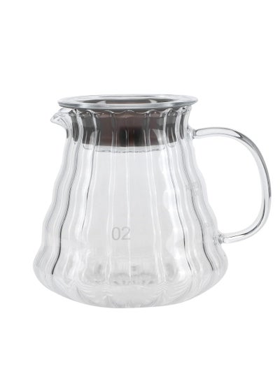 Buy Liying Clear Glass Range Coffee Server (300ML) Carafe with Lid for Pour Over Tea & Coffee Maker, Heat Resistant Glass in UAE