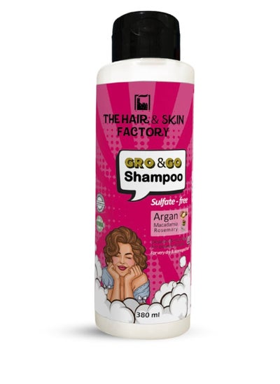 Buy GRO&GO Sulfate free Argan deep cleansing & moisturizing Shampoo 380 ml in Egypt