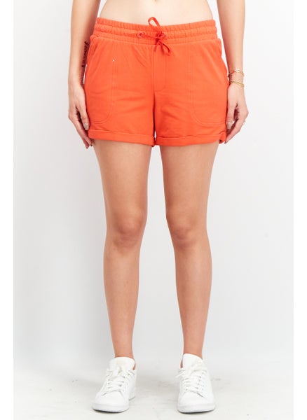 Buy Women Regular Fit Pull-On Basic Short, Red in UAE