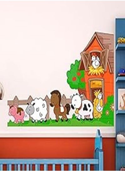 Buy Decorative kids room sticker - Animals on the farm (60x90cm) in Egypt