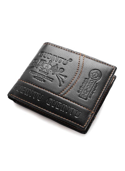 Buy Gubintu Fashion Ultra-Thin Short Wallet Black in UAE