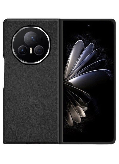 Buy Compatible with Honor Magic V3 5G Case, PU leather + Hard PC Cover, Special Leather Texture Phone Case, Anti-Fingerprint, Anti-Scratch Black in Saudi Arabia