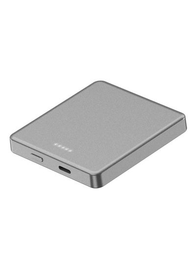 اشتري 5000.0 mAh 5000mAh Fast Magnetic  Portable Power Bank Charger for iPhone 12 series.  Grey Gery/Black في الامارات