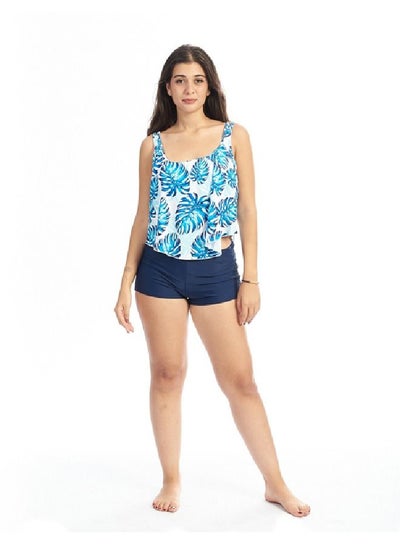 Buy Tankini Blue leaf Swimsuit in Egypt