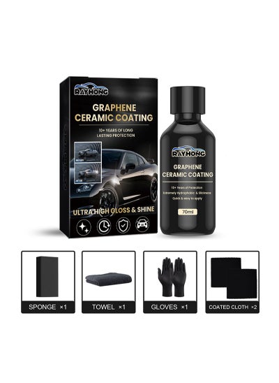 Buy Graphene Ceramic Coating Ceramic Sealant Car Ceramic Seal for Car Nano Graphene Car Paint Sealant Ceramic Coating, Super Hydrophobic High Gloss Scratch Resistant High-Tech Paint Protection in Saudi Arabia