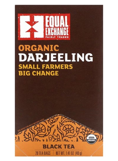 Buy Organic Darjeeling Black Tea 20 Tea Bags 1.41 oz (40 g) in UAE