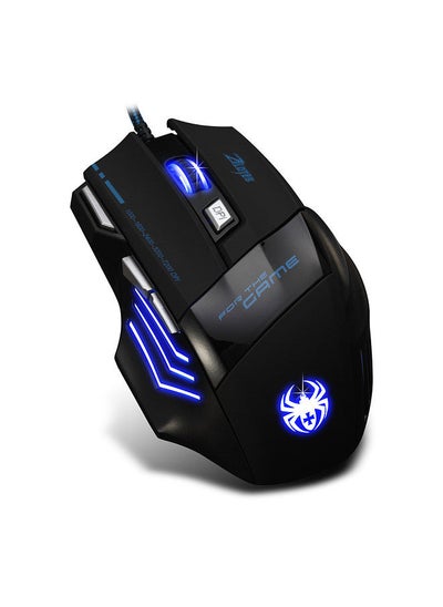 اشتري T-80 Gaming Mouse 7200 DPI Backlight Multi Color LED Optical 7 Button Mouse Gamer USB Wired Gaming Mouse for Pro Gamer في السعودية