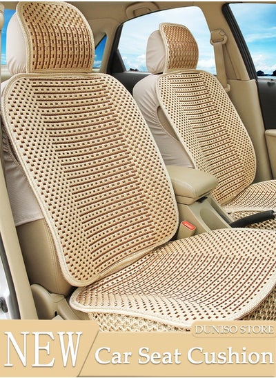 اشتري 1pcs Front Car Seat Cover, Breathable Car Seat Protector with Back Pocket Universal Four Seasons Seat Cushion Compatible with 95% Vehicle Fit for Cars Truck SUV or Vans في السعودية