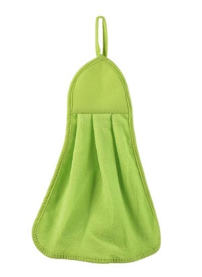 Buy Quick-Drying Super Absorbent Cloth Hanging Towel Green 44 x 28centimeter in UAE